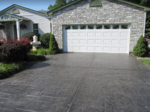 New concrete driveway installed by Cary Concrete Contractors